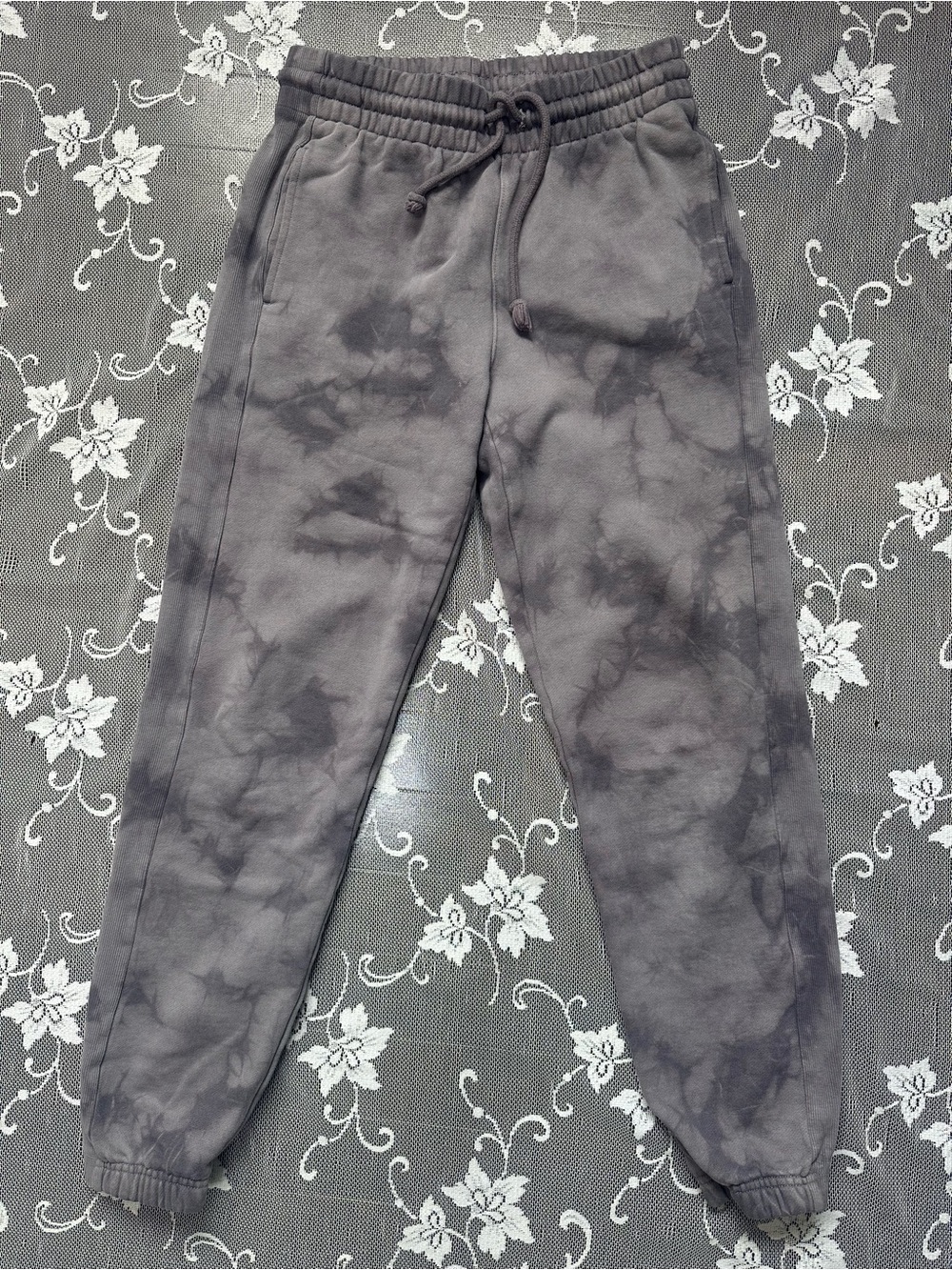 Aritzia TNA Cozy AF Fleece Tie-Dye Sweatpants Sz 2XS